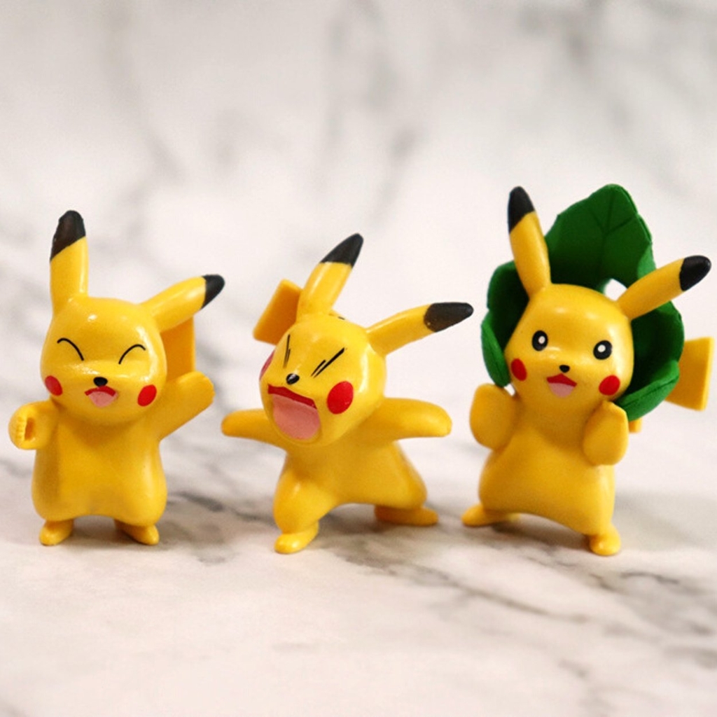 Mô Hình POKEMON Bộ 6 trạng thái Pikachu - Cao 4-5cm - nặng 60gram - Figure POKEMON No box : bọc túi OPP