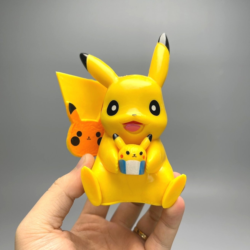 Mô Hình POKEMON Pikachu ngồi cười - Cao 12cm - nặng 100gram - Figure POKEMON No box : bọc túi OPP