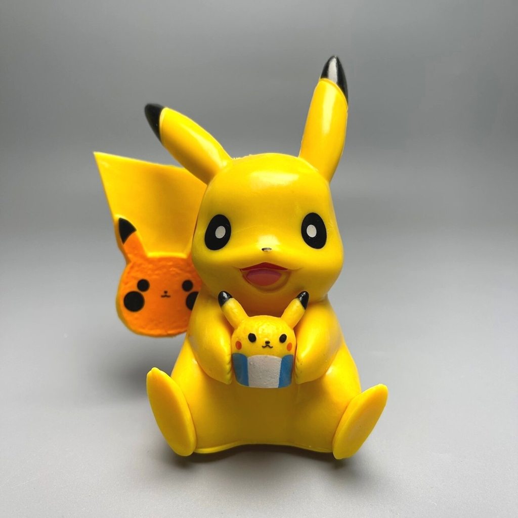 Mô Hình POKEMON Pikachu ngồi cười - Cao 12cm - nặng 100gram - Figure POKEMON No box : bọc túi OPP