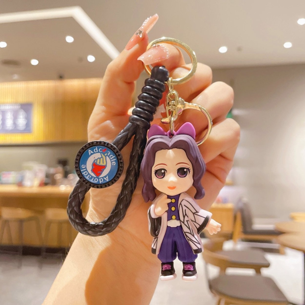 Móc Khóa Shinobu - Dây móc dài : 9.5cm - Mô Hình Cao : 7.2cm - Nặng : 50gram - No Box : bọc túi OPP n3-k16-t4-s3