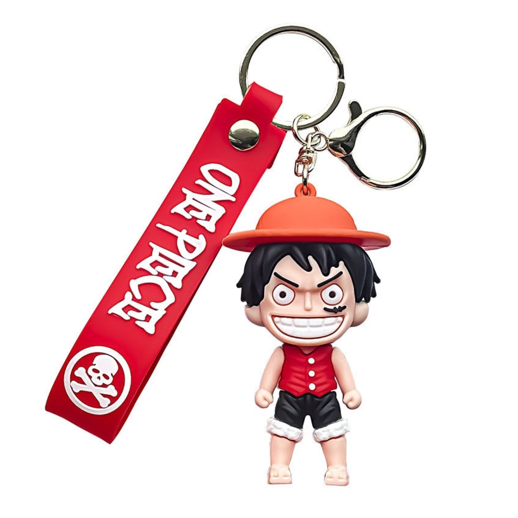 Móc Khóa Luffy Cười - Dây móc dài : 11cm - Mô Hình Cao : 7.5cm - Nặng : 50gram - No Box : bọc túi OPP - N3-K16-T3-S1