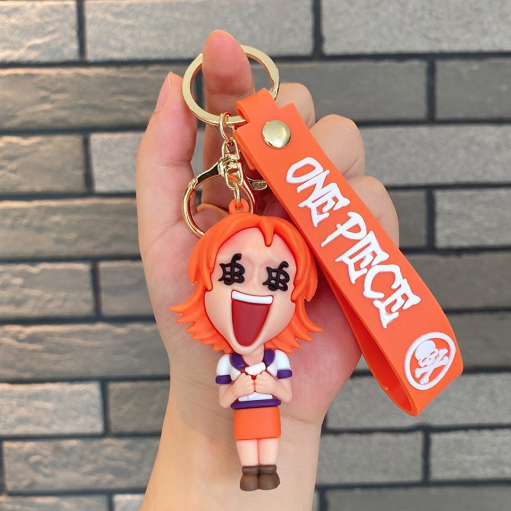 Móc Khóa Nami - Dây móc dài : 11cm - Mô Hình Cao : 7.5cm - Nặng : 50gram - No Box : bọc túi OPP - K79-T5-S10