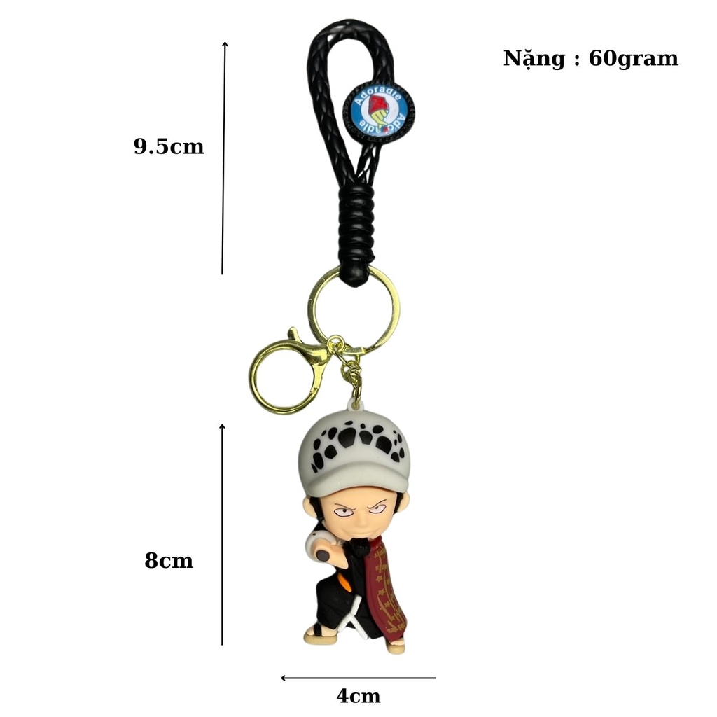 Móc Khóa LAW - Dây móc dài : 9.5cm - Mô Hình Cao : 8cm - Nặng : 60g - No Box : bọc túi OPP N3-K62-T3-S2