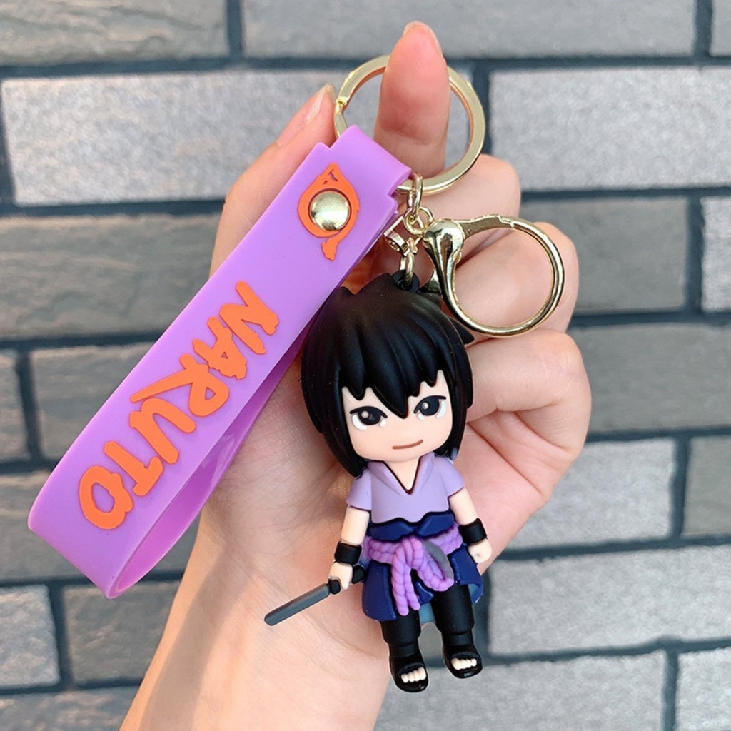Móc Khóa Sasuke - Dây móc dài : 10cm - Mô Hình Cao : 7cm - Nặng : 50gram - No Box - SKU: moc50 - (Vat: 88223-7) -  K79-T1-S8