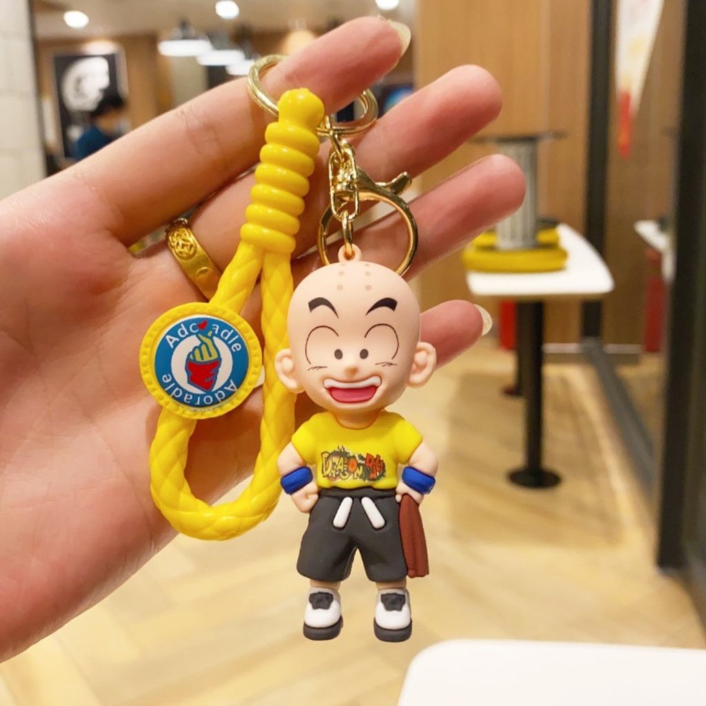 Móc Khóa Krillin - Dây móc dài : 9.5cm - Mô Hình Cao : 7.6cm - Nặng : 50gram - No Box : bọc túi OPP N3-K61-T2-S1