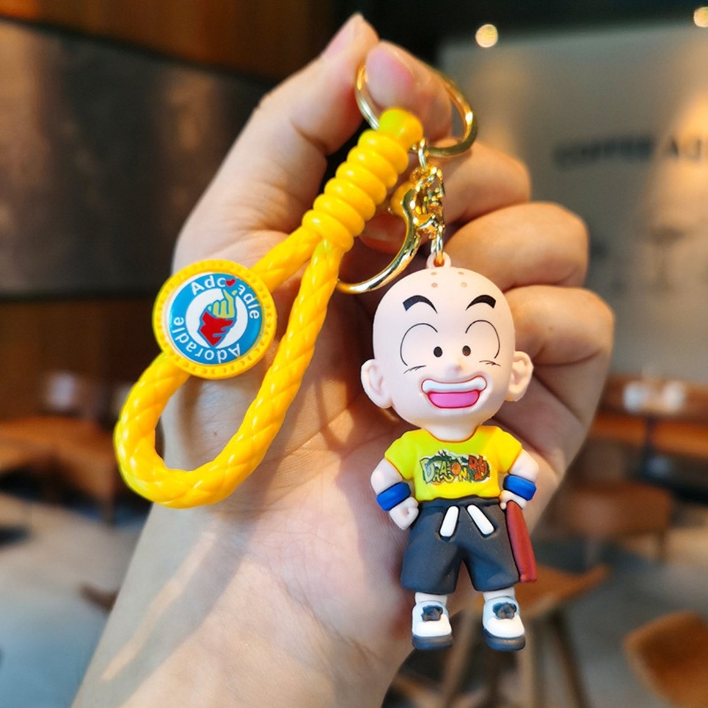 Móc Khóa Krillin - Dây móc dài : 9.5cm - Mô Hình Cao : 7.6cm - Nặng : 50gram - No Box - SKU: moc30 - (Vat: 88223-7) - K76-T6-S8
