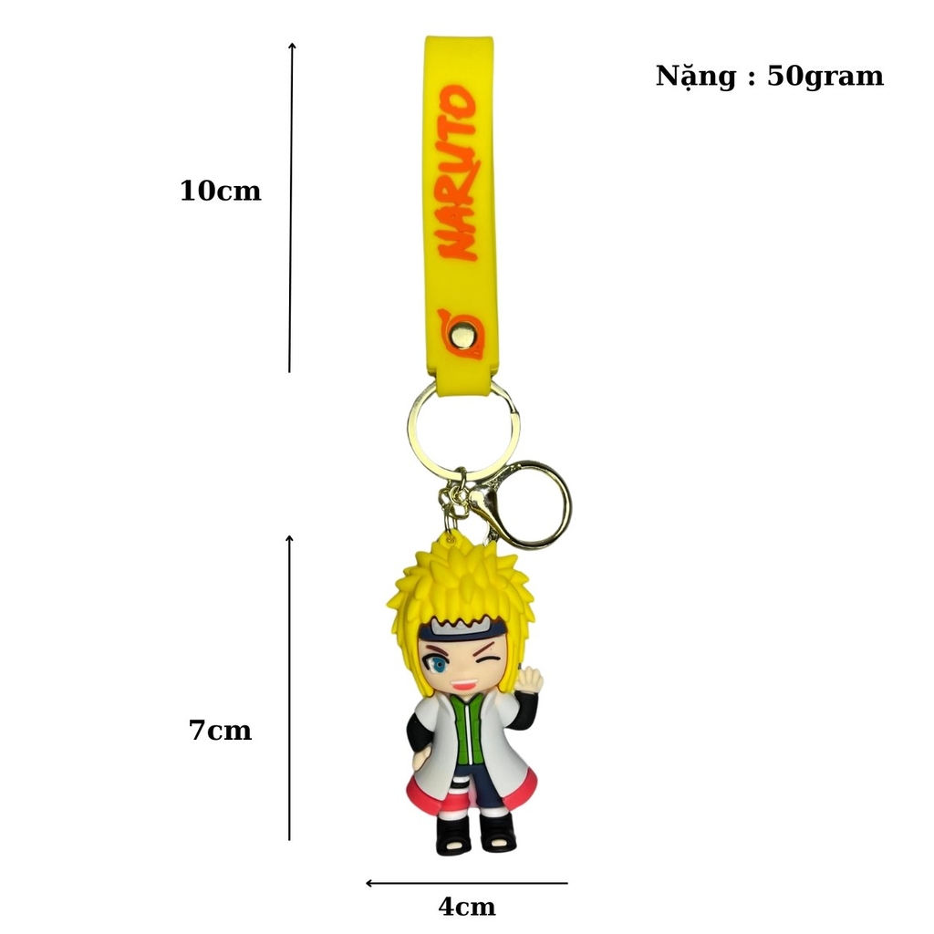 Móc Khóa Minato nháy mắt  - Dây móc dài : 10cm - Mô Hình Cao : 7cm - Nặng : 50gram - No Box : bọc túi OPP - N3-K15-T1-S1