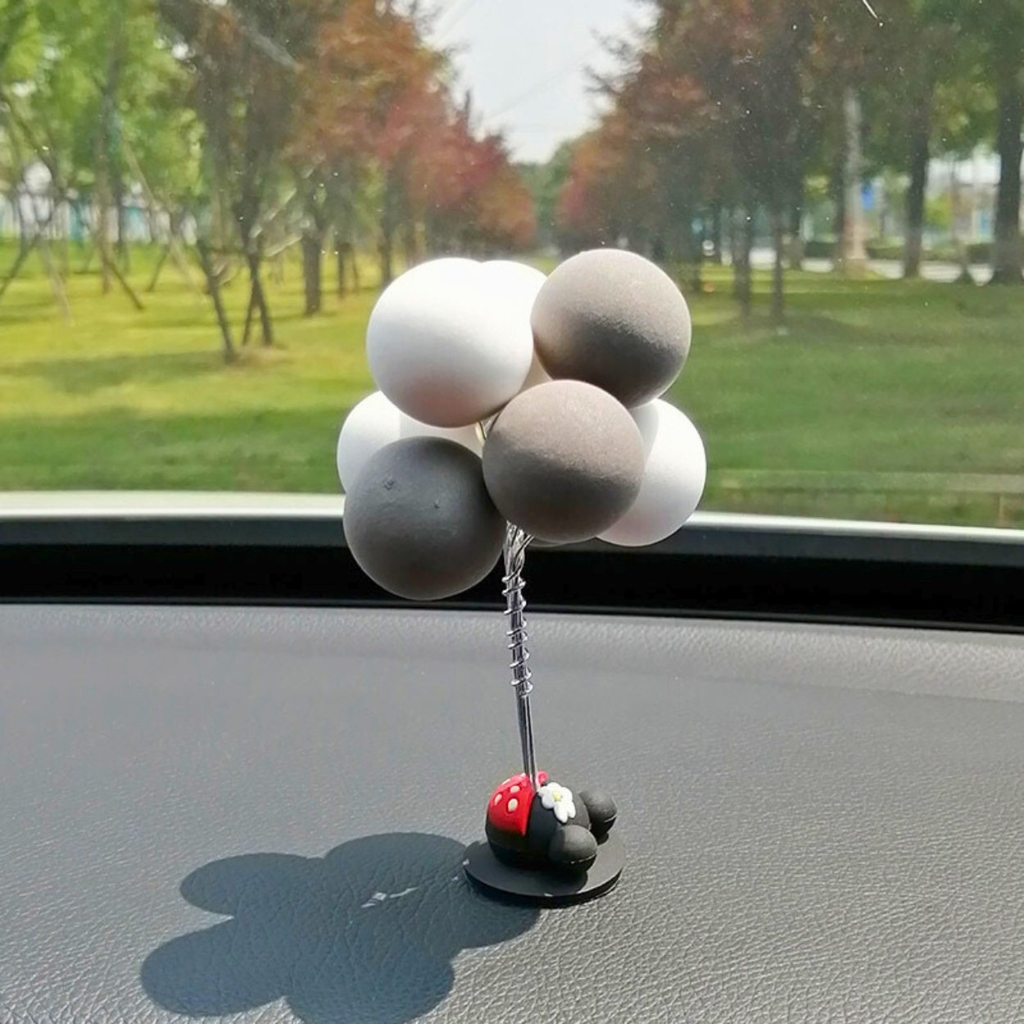 Mô Hình Phụ Kiện Trang Trí Bóng bay đen trắng - Cao 11cm - nặng 20gram - Figure Phụ Kiện Trang Trí - No box : bọc túi OPP - N3-K16-T5-S2