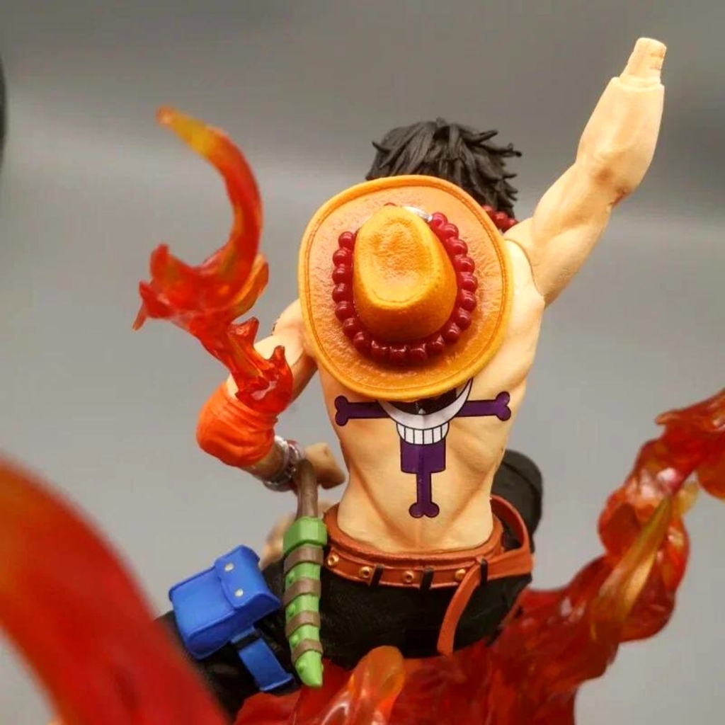 Mô Hình OnePiece Portgas D. ACE nâng cầu - Cao 27cm - nặng 1kg2 - Phụ Kiện : LED , Figure OnePiece - có hộp màu - N1-K38-T3-S12 (N5)