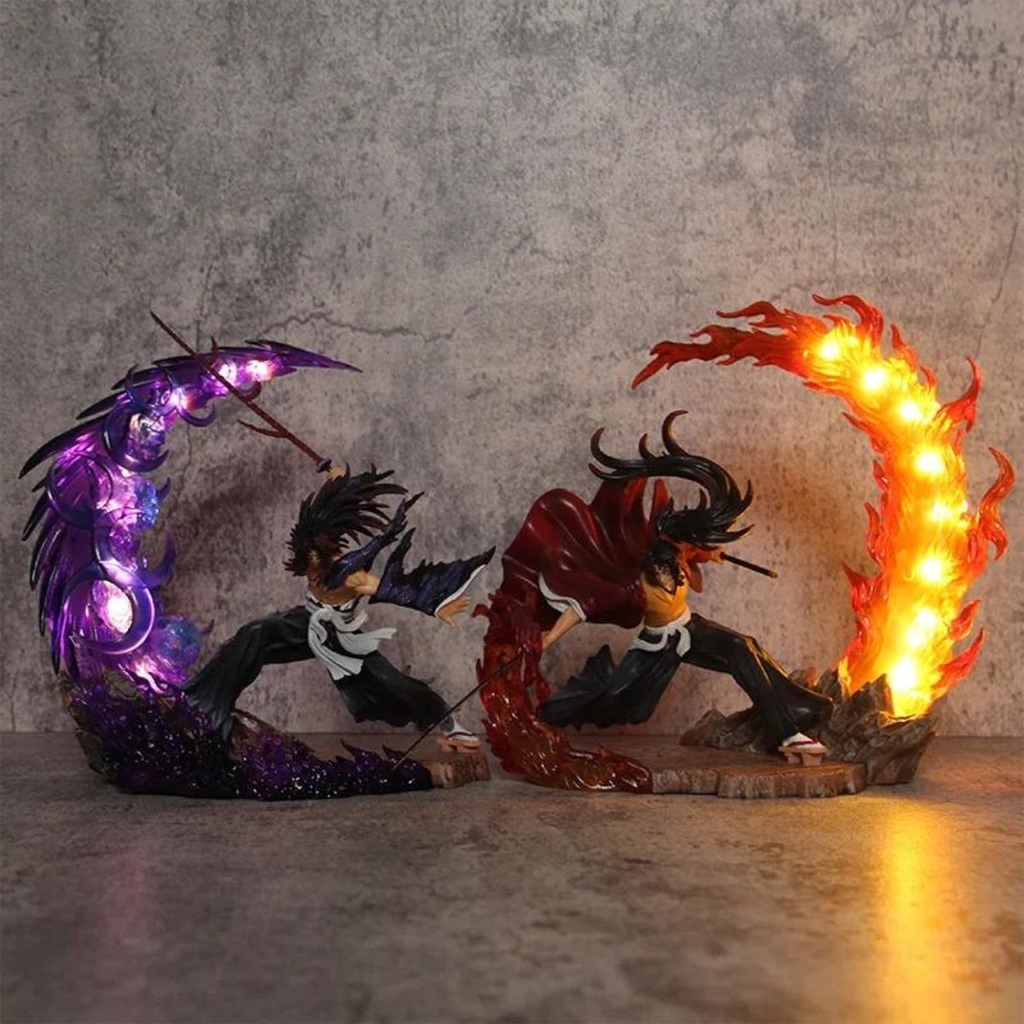 Mô Hình Thượng Nhất Kokushibou chiến đấu siêu ngầu - có led - cao 22cm nặng 500gram - Kimetsu No Yaiba - Có Hộp Màu - N1-K38-T3-S4