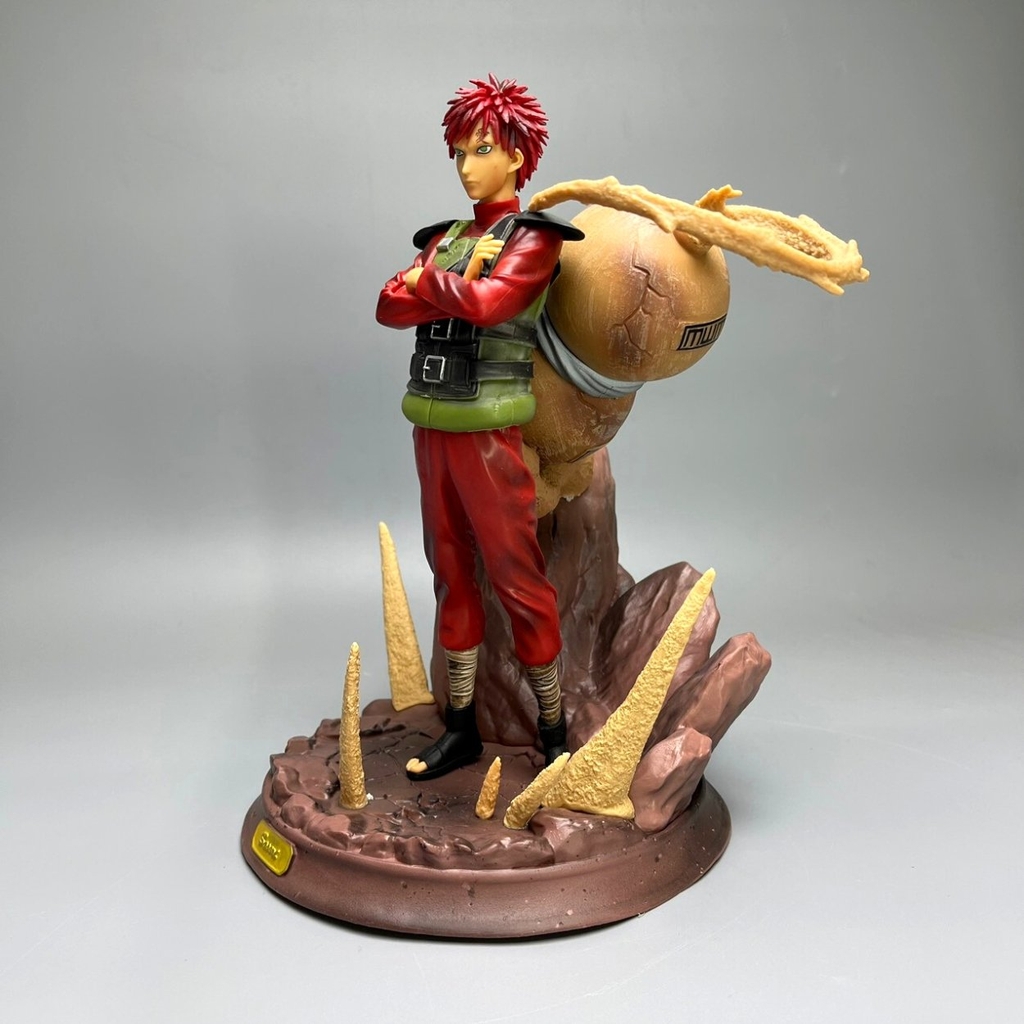 Mô hình Naruto Gaara - Cao 23cm - ngang 19cm - nặng 1kg - Phụ kiện : 2 tay thay thế. - Figure Naruto - Box nhựa + hộp màu