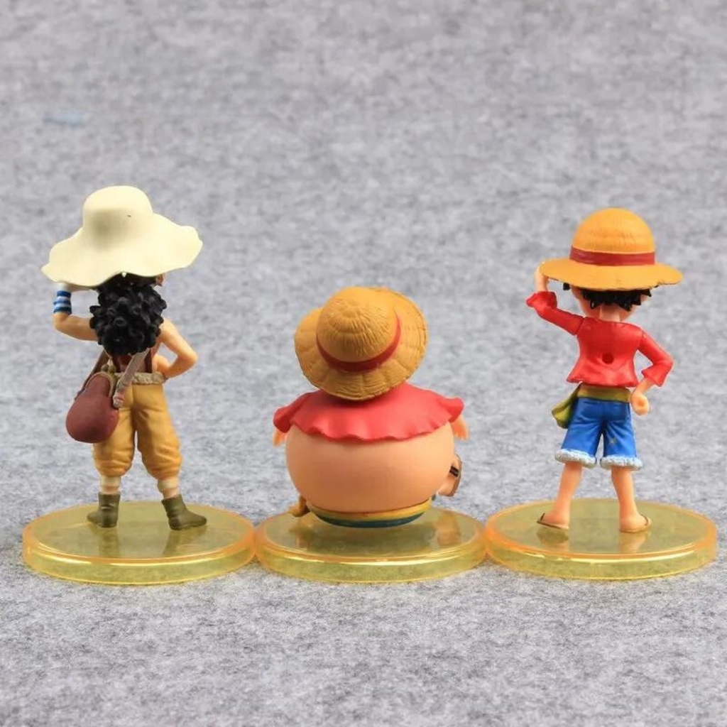 Mô hình OnePiece Bộ 6 chibi các nhân vật One Pice - Cao 6-8cm - nặng 190gram- Figure OnePiece - No Box n3-k42-t1-s1