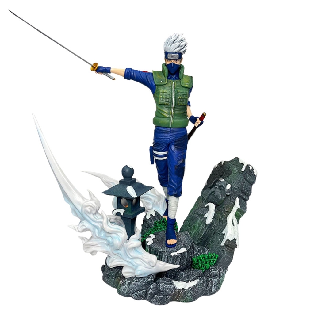 Mô Hình Naruto Hokaghe Kakashi - Cao 35cm - ngang 31cm - nặng 2kg5 - Phụ kiện : kiếm - Figure Naruto - Có hộp màu - (VAT 002-03-200)  - K3-T4-S11