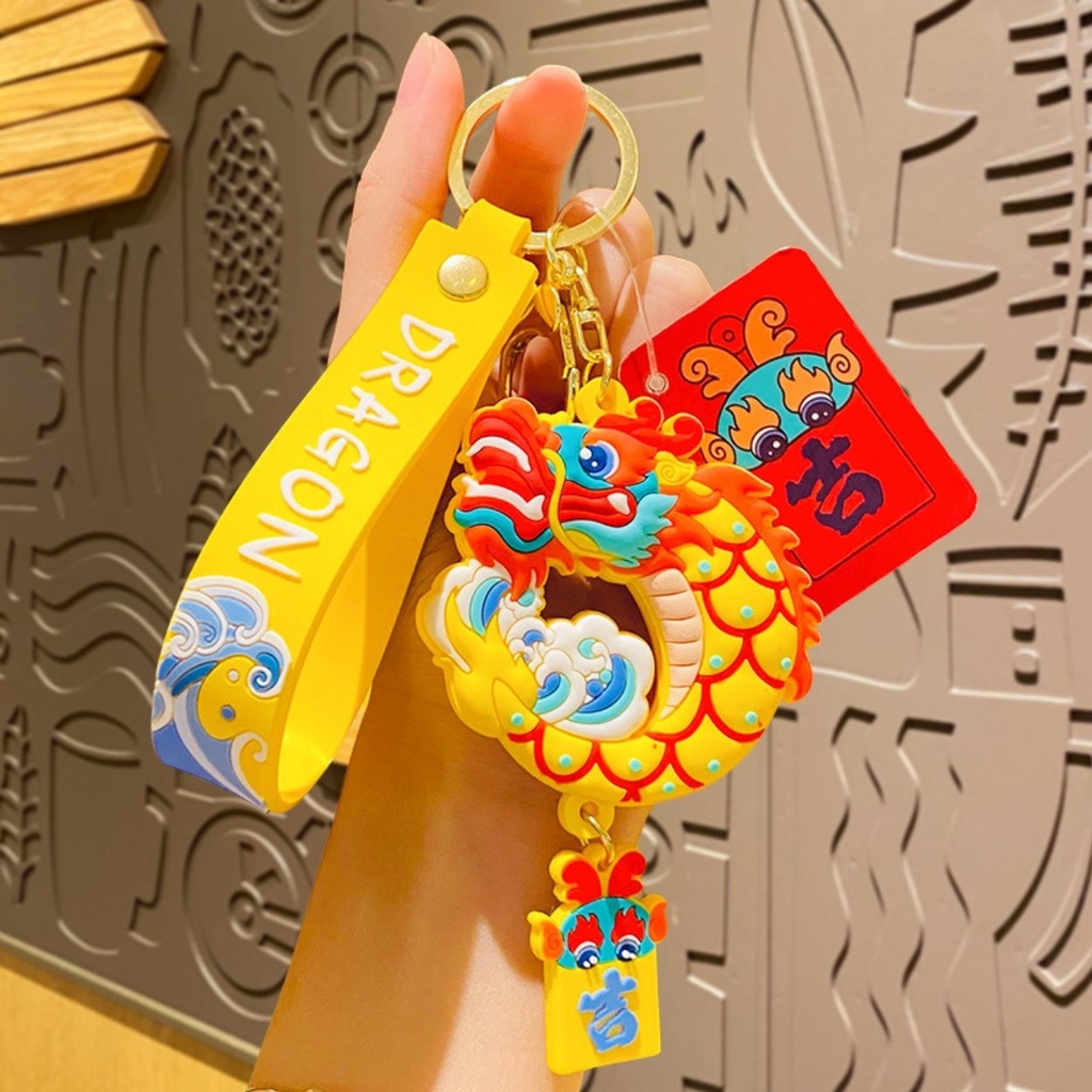 Móc Khóa Rồng vàng - Dây móc dài : 10.5cm - Mô Hình Cao : 9.7cm - Nặng : 50gram - No Box  - SKU: moc54 - (Vat:88223-7) - K79-T3-S2
