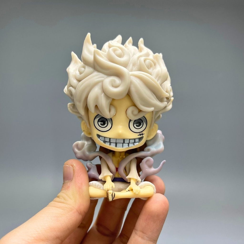 Mô hình OnePiece Luffy gear 5 nika màu trắng chibi siêu dễ thương cao 9cm nặng 160 gram - OnePiece - No Box - N1-K49-T1-S1