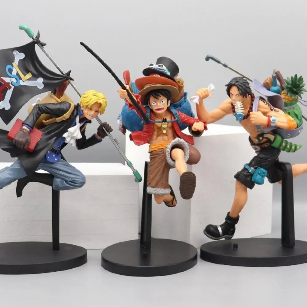 Mô Hình One Piece bộ 3 anh em Luffy , sabo , ACE - Cao 20cm - Nặng 250 gram - Figure OnePiece -  No box