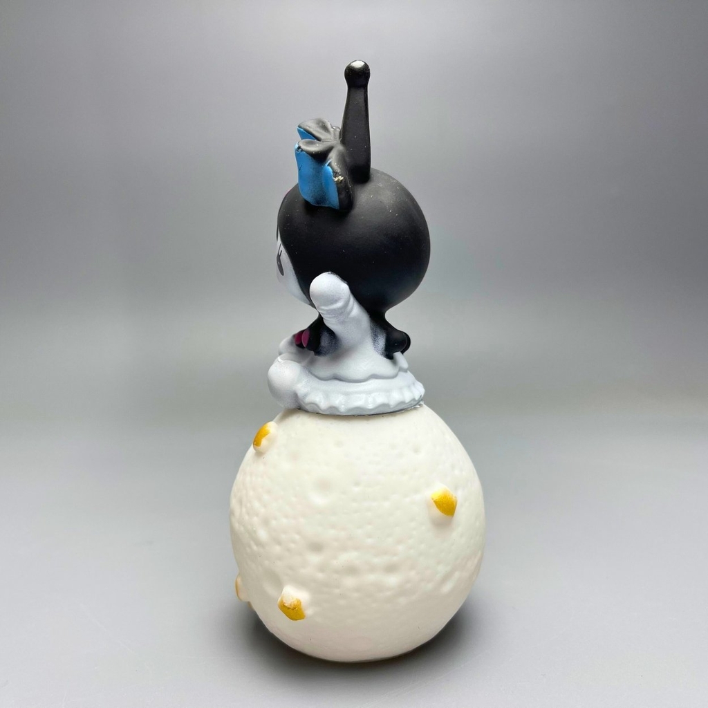 Mô Hình Lambara Kuromi đeo nơ - Cao 13cm - rộng 6cm - nặng 120gram - Có LED ở cầu - Figure Anime - No box : bọc túi OPP N3-ST5