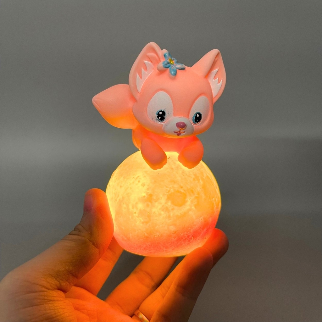 Mô Hình Cáo hồng chạy Cinnamoroll - Cao 11cm - rộng 6cm - nặng 120gram - Có LED ở cầu - Figure Anime - No box : bọc túi OPP - N3-K30-T3-S1-S2-S3