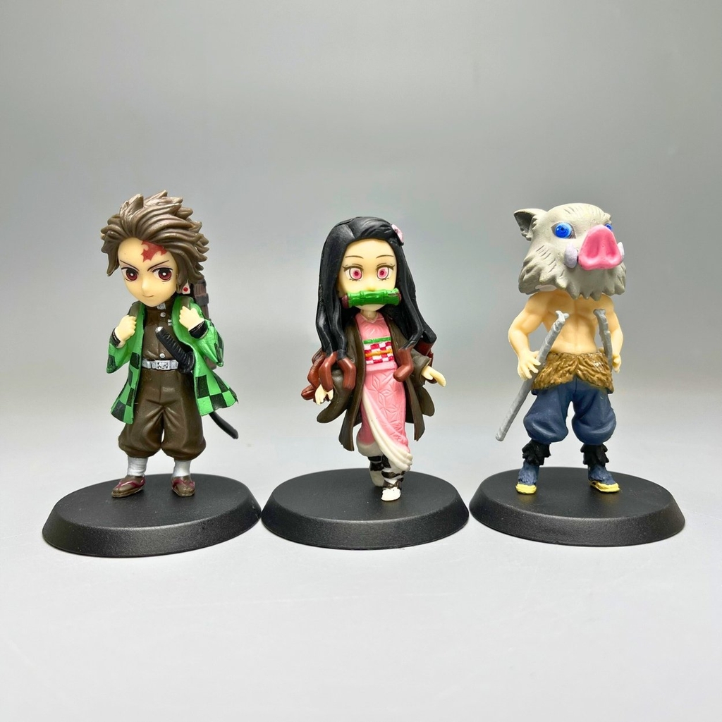 Mô hình Thanh Gươm Diệt Quỷ Bộ 6 chibi - Cao 7cm - nặng 200gram  - Kimetsu No Yaiba - No Box