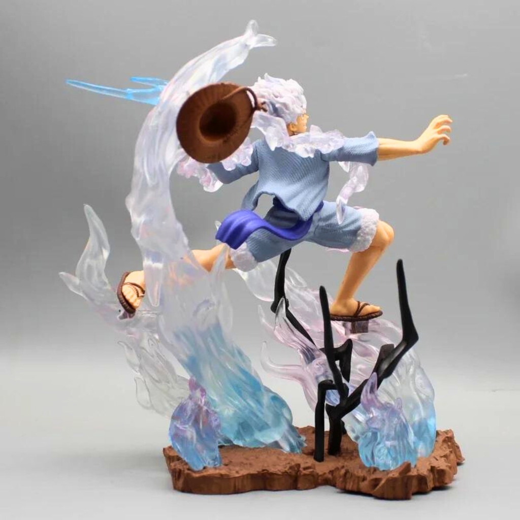 Mô Hình OnePiece Luffy Gear 5 chiến đấu - Cao 25cm - ngang 23cm - nặng 1kg6 - Phụ kiện : tia sét , Figure OnePiece - no box-N1-K40-T5-S1
