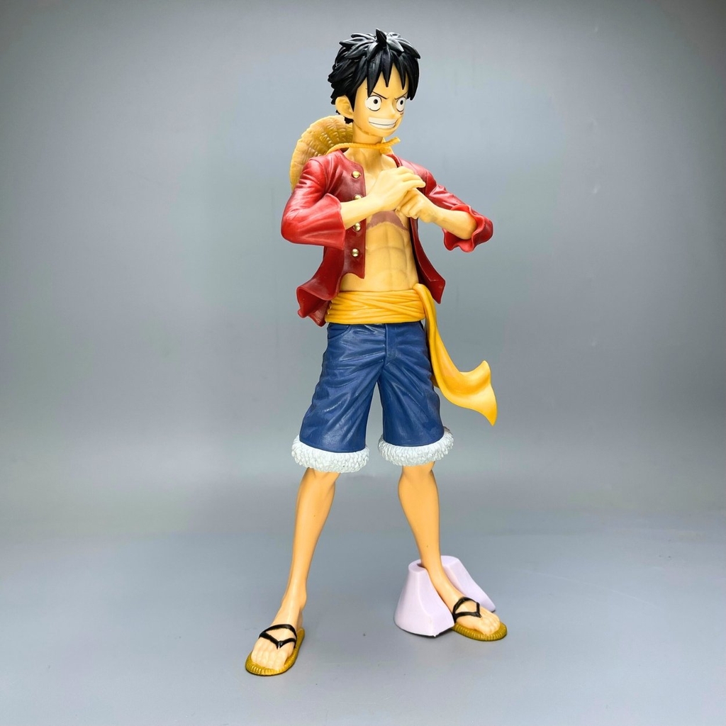 Mô Hình OnePiece Luffy dáng đứng - Cao 27cm - nặng 300gram - Phụ kiện : đế kẹp chân - Figure OnePiece - no box - N4-K3-BL3