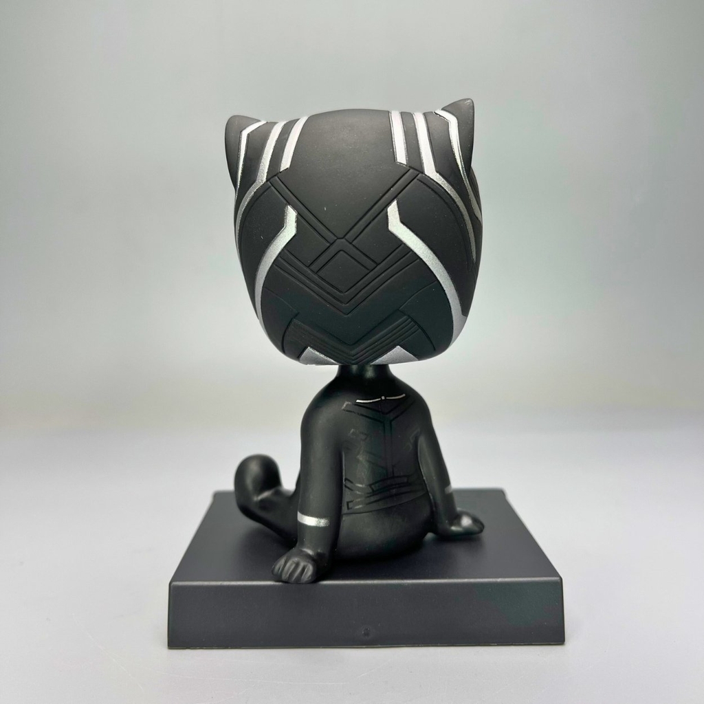 Mô Hình lắc đầu black panther - Cao 12cm - nặng 150gram - Phụ kiện : đế + miếng dán - FULL BOX : box màu