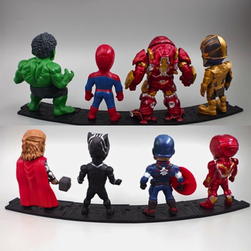 Mô Hình Avenger Bộ 8 các nhân vật siêu anh hùng - Cao 7cm - nặng 300gram - No Box - Figure Avenger - Bọc túi - No box