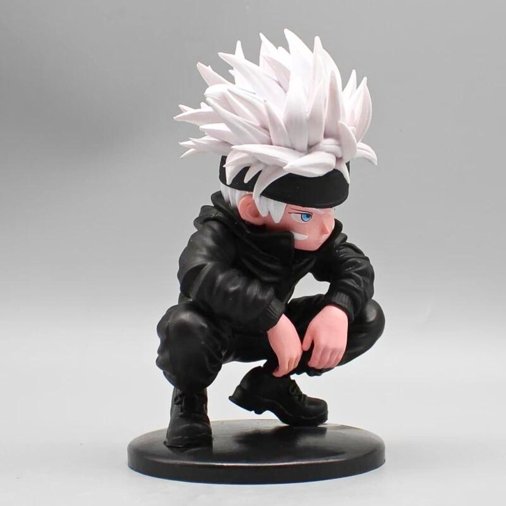 Mô Hình Gojo Satoru AI chibi ngồi - Cao 16cm - nặng 290gram - Có Box màu - Figure anime Jujutsu Kaisen