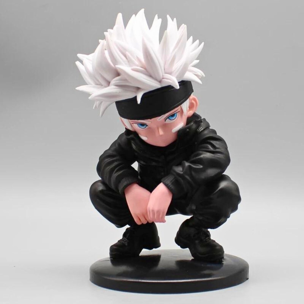 Mô Hình Gojo Satoru AI chibi ngồi - Cao 16cm - nặng 290gram - Có Box màu - Figure anime Jujutsu Kaisen