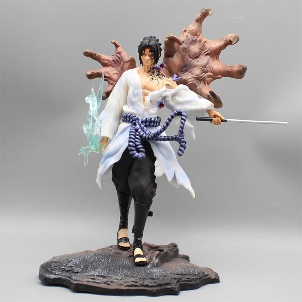 Mô hình Sasuke nguyền ấn trạng thái chiến đấu - Cao 29cm - nặng 500gram - Figure Naruto - Có Hộp màu