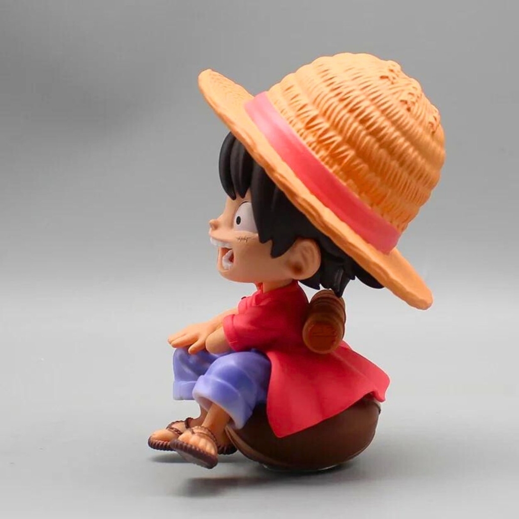 Mô Hình One Piece Luffy AI Chibi ngồi - Cao 16cm - nặng 300gram - Có Hộp màu - Figure anime One Piece - N1-K29-T4-S1