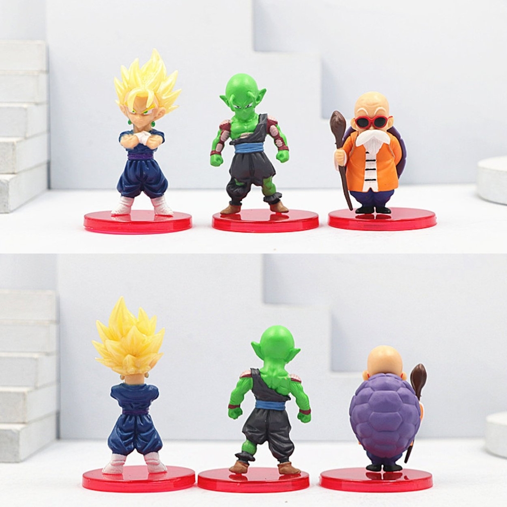Mô hình DragonBall Bộ 18 nhân Vật Chibi Dragon ball - Cao 6-7cm - nặng 350gram - Dragon Ball - no box , bọc túi opp - N3-K50-T3-S1