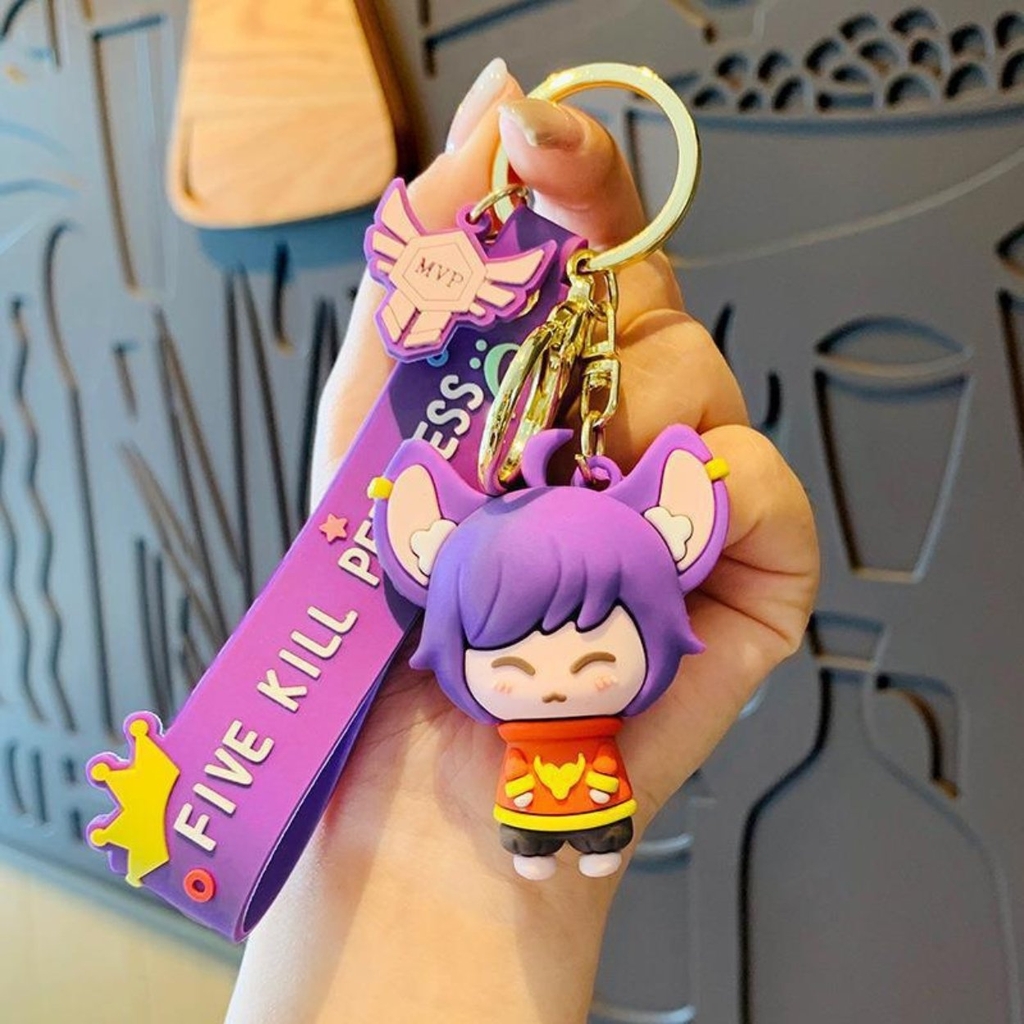 Móc Khóa Búp Bê Angela cô nàng chuột tím - Dây móc dài : 10cm - Mô Hình Cao : 6cm - Nặng : 50gram - No Box - SKU: moc86 - (Vat: 88223-7) -K77-T7-S4