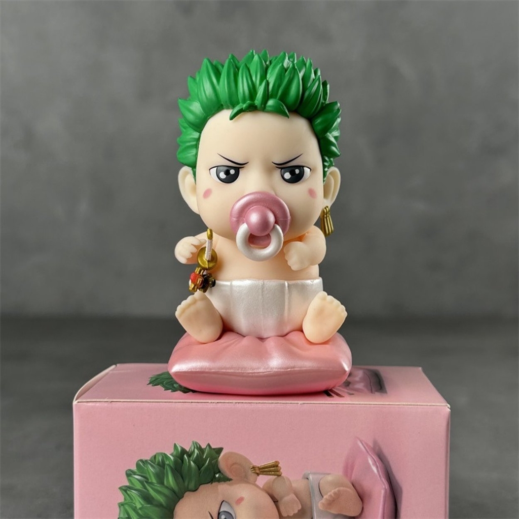 Mô Hình OnePiece Baby Zoro - Cao 9cm - nặng 90Gram - Figure OnePiece -  Có Hộp màu - N1-K46-T3-S1