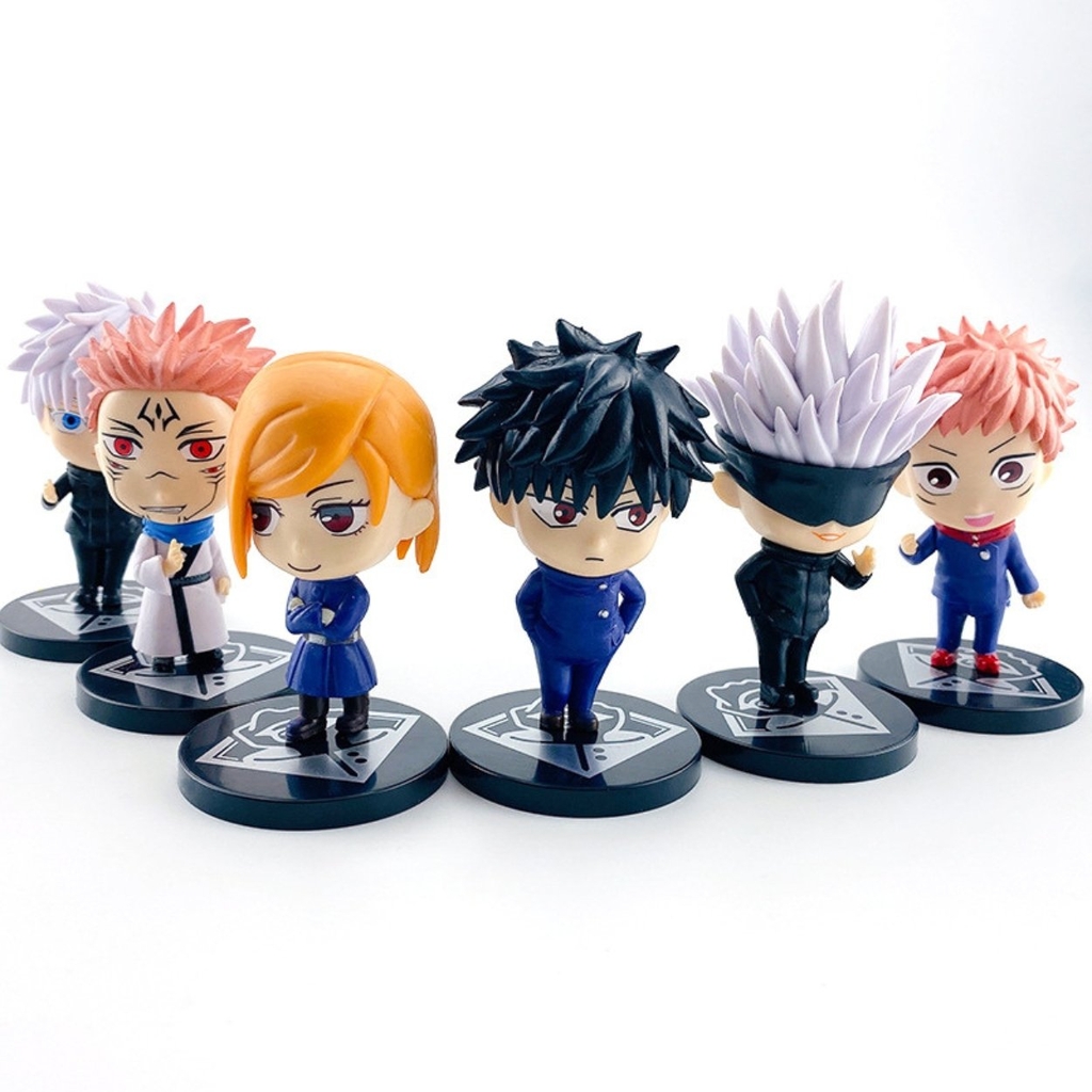 Mô Hình chibi 6 nhân vật Jujutsu Kaisen - Cao 8cm - nặng 300Gram - No Box : Bọc túi OPP - Figure anime Jujutsu Kaisen