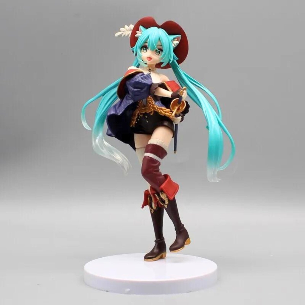 Mô Hình Hatsune Miku cầm kiếm - Cao 19cm - nặng 170Gram - Figure Miku - Có Hộp màu