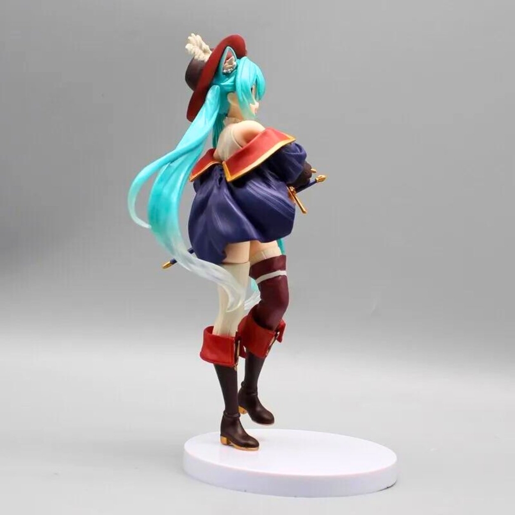 Mô Hình Hatsune Miku cầm kiếm - Cao 19cm - nặng 170Gram - Figure Miku - Có Hộp màu