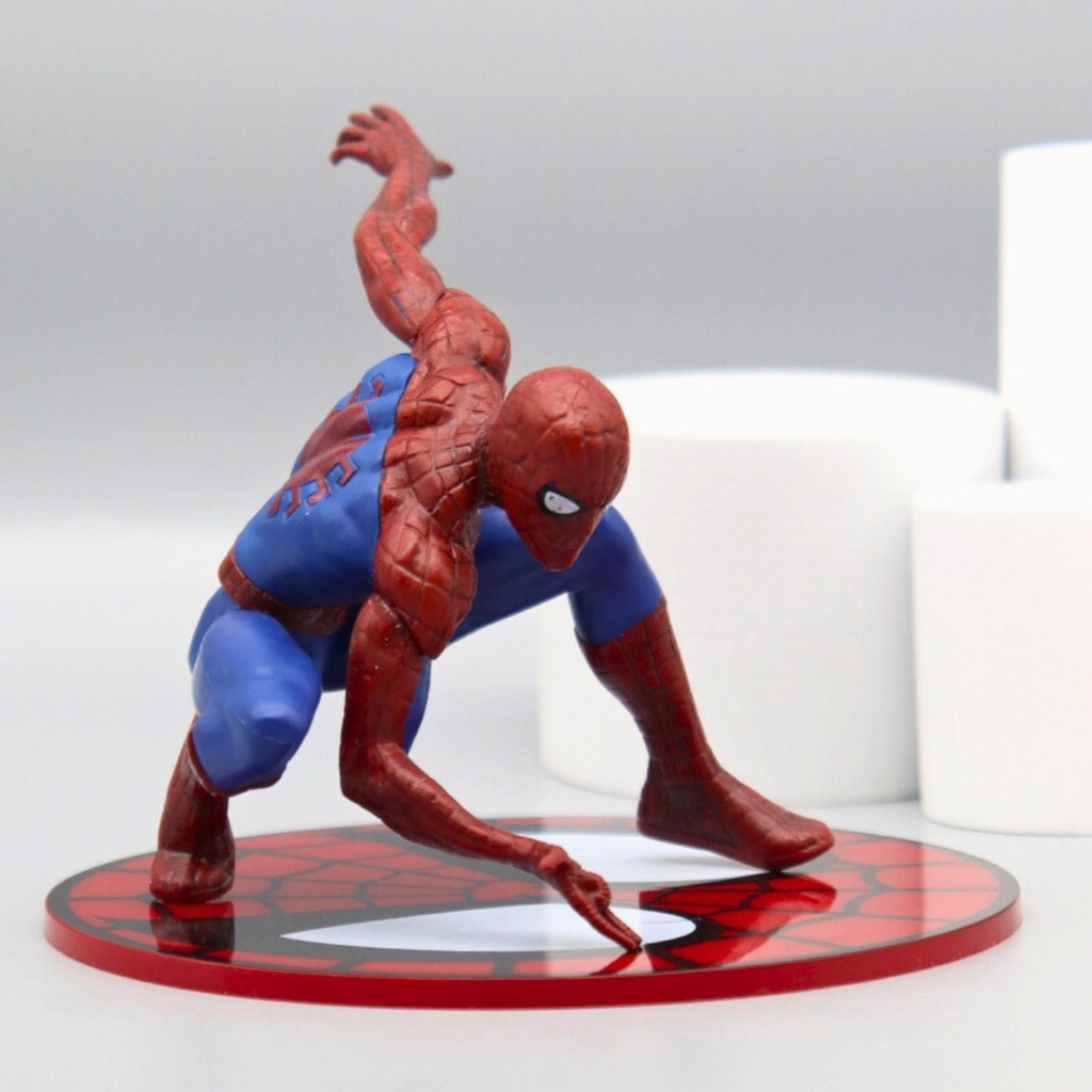 Mô Hình Avenger Người nhện Spider Man - Cao 10cm - Rộng 13cm - Nặng 250gram - Figure Avenger - No Box : Bọc túi OPP - N1-K28-T1-S3