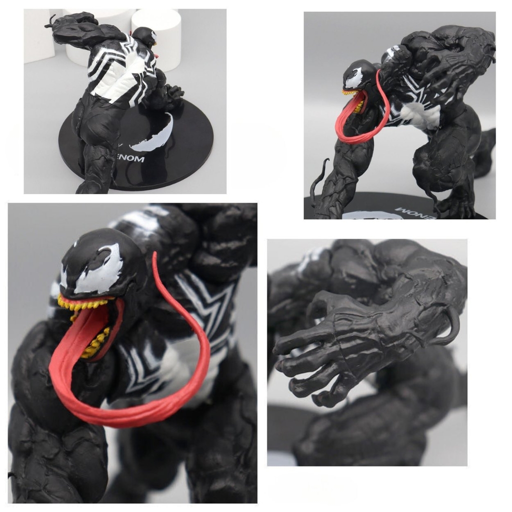 Mô Hình SpiderMan Venom chiến đấu - Cao 13cm - Rộng 15cm - Nặng 260gram - Figure SpiderMan - No Box