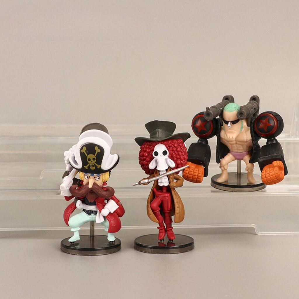 Mô hình One Piece 9 nhân vật băng mũ rơm chibi  - Cao 7cm - nặng 300Gram - Figure One Piece - No Box