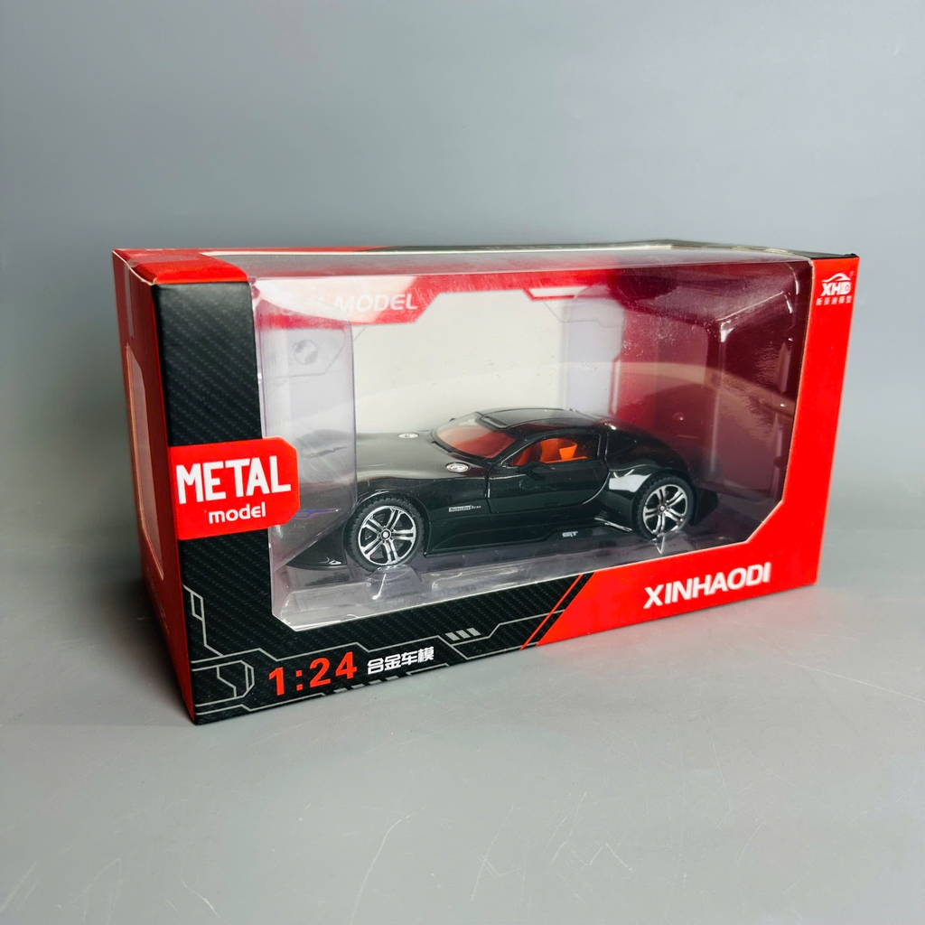 Mô Hình xe mẹc đen tỉ lệ 1:24 Hợp kim có thể mở cửa - bánh sau chạy cót - Dài 20.5cm - rộng 8cm - cao 4cm - nặng : 800gram - FULL BOX : box màu SKU : oto323 -  N3-K8-T2-S3