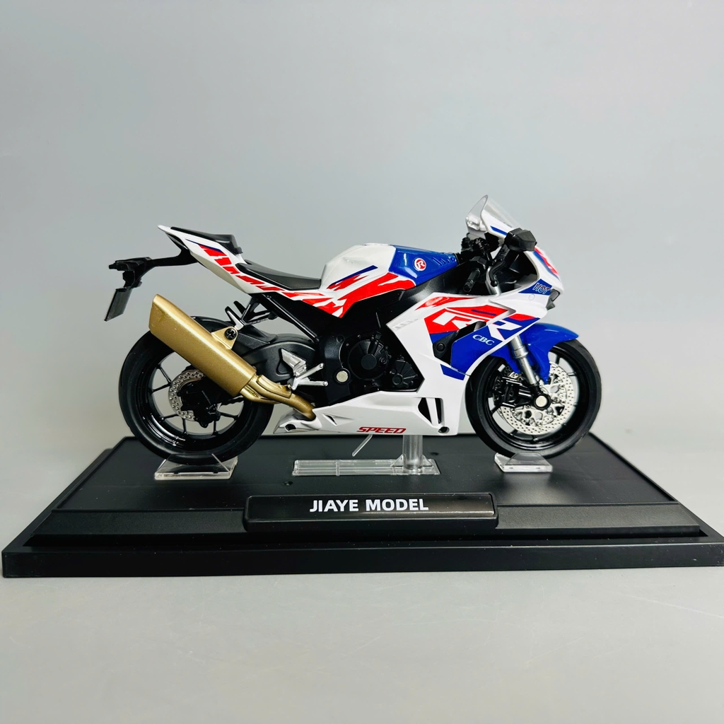 Mô Hình xe máy cbr1000 1:12 xanh đỏ trắng Hợp kim - Có tiếng - đèn pha sáng - Dài 17.5cm - rộng 6cm - cao 10cm - nặng ~ 1000gram - FULL BOX : box màu SKU : oto336 n3-k6-t5-s4
