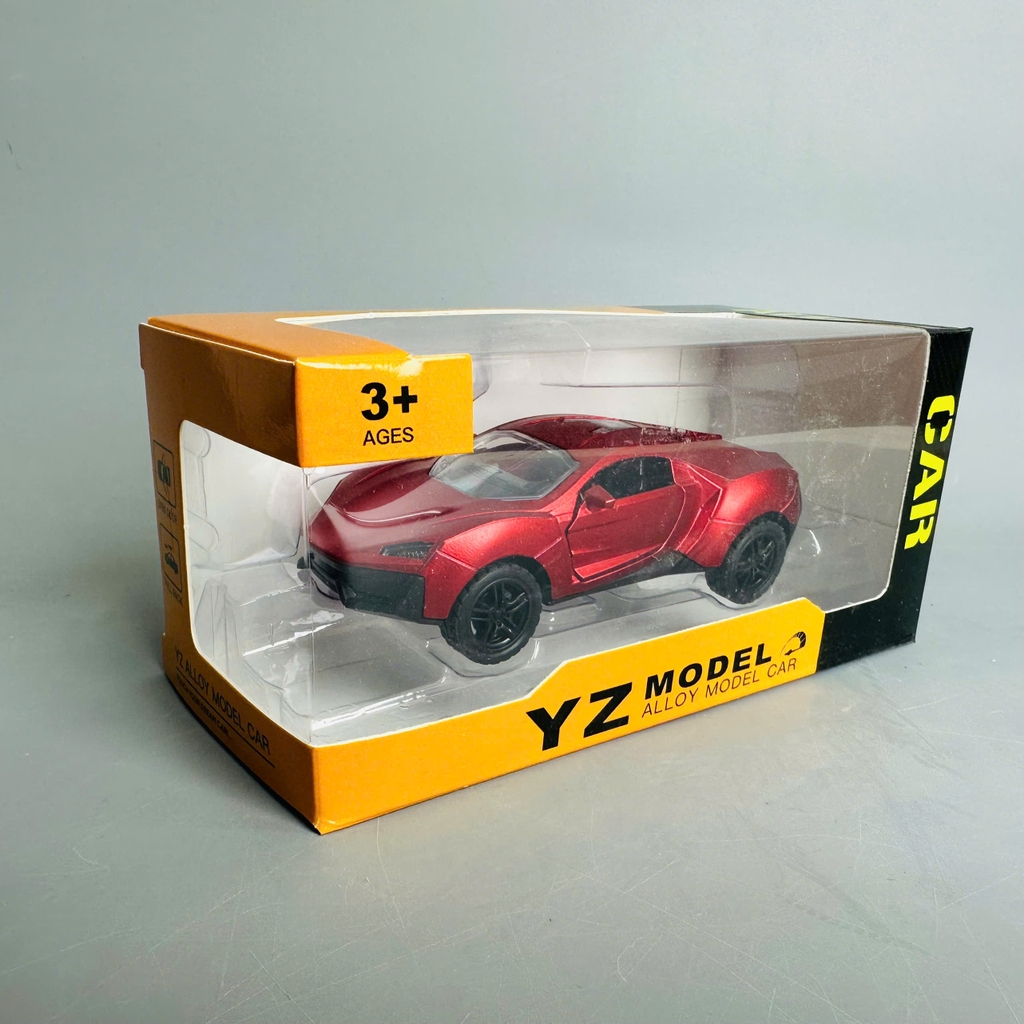 Mô Hình xe hypersport đỏ mới tỉ lệ 1:36 Hợp kim có thể mở cửa - bánh sau chạy cót - Dài 11cm - rộng 5cm - cao 4cm - nặng : 500gram - FULL BOX : box màu SKU : oto350 n3-k11-t5 -s3