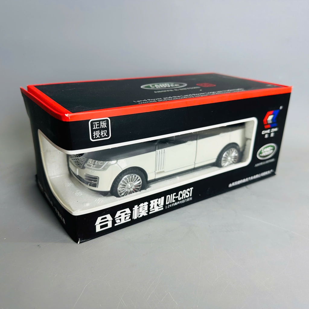 Mô Hình xe range rover trắng đen tỉ lệ 1:24 Hợp kim có thể mở cửa - bánh sau chạy cót - Dài 20cm - cao 8cm - nặng 800gram - Figure Oto - FULL BOX : box màu - SKU : oto382 n3-k12-t5-s3