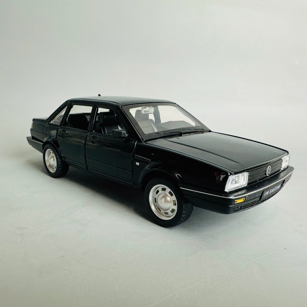 Mô Hình xe Volkwagen Satana đen tỉ lệ 1:24 Hợp kim có thể mở cửa - bánh sau chạy cót - Dài 19cm - cao 5.5cm - nặng 600gram - Figure Oto - FULL BOX : box màu - SKU : oto395 n3-k7-t2-s2