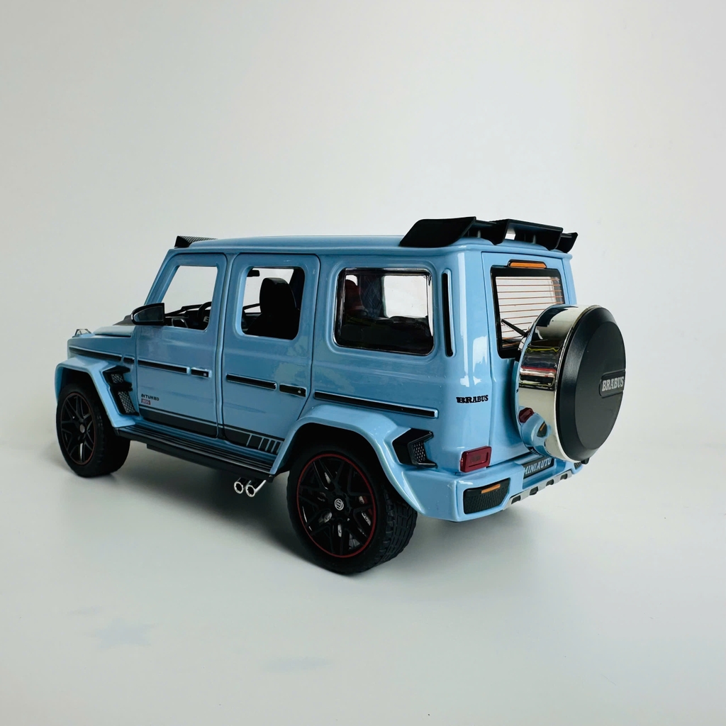Mô Hình xe brabus G800 xanh dương tỉ lệ 1:24 Hợp kim có thể mở cửa - bánh sau chạy cót - Dài 22cm - cao 9cm - nặng 1000gram - Figure Oto - FULL BOX : box màu - SKU : oto400 N3-K2-T4-S4