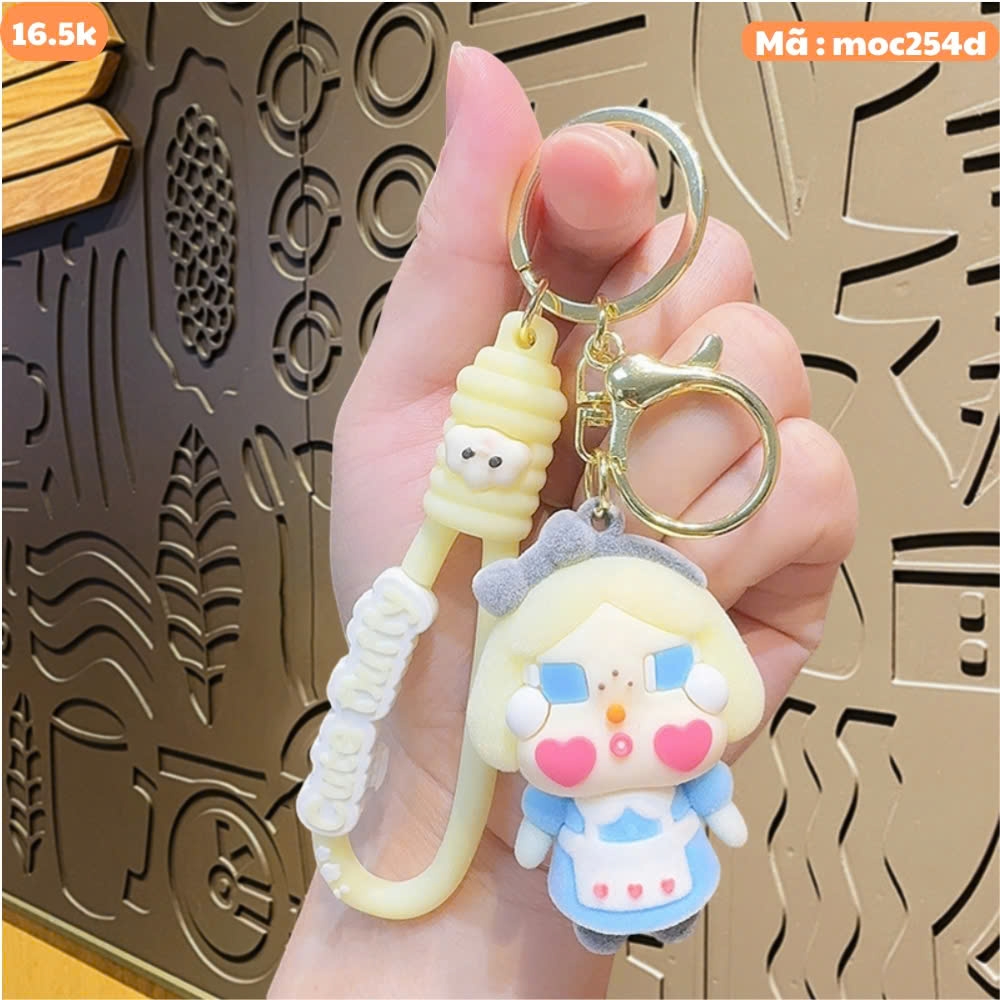 Móc Khóa baby cry màu xanh nhạt - Dây móc dài : 10cm - Mô Hình Cao : 6cm - Nặng : 50gram - No Box : bọc túi OPP K76-T3-S2