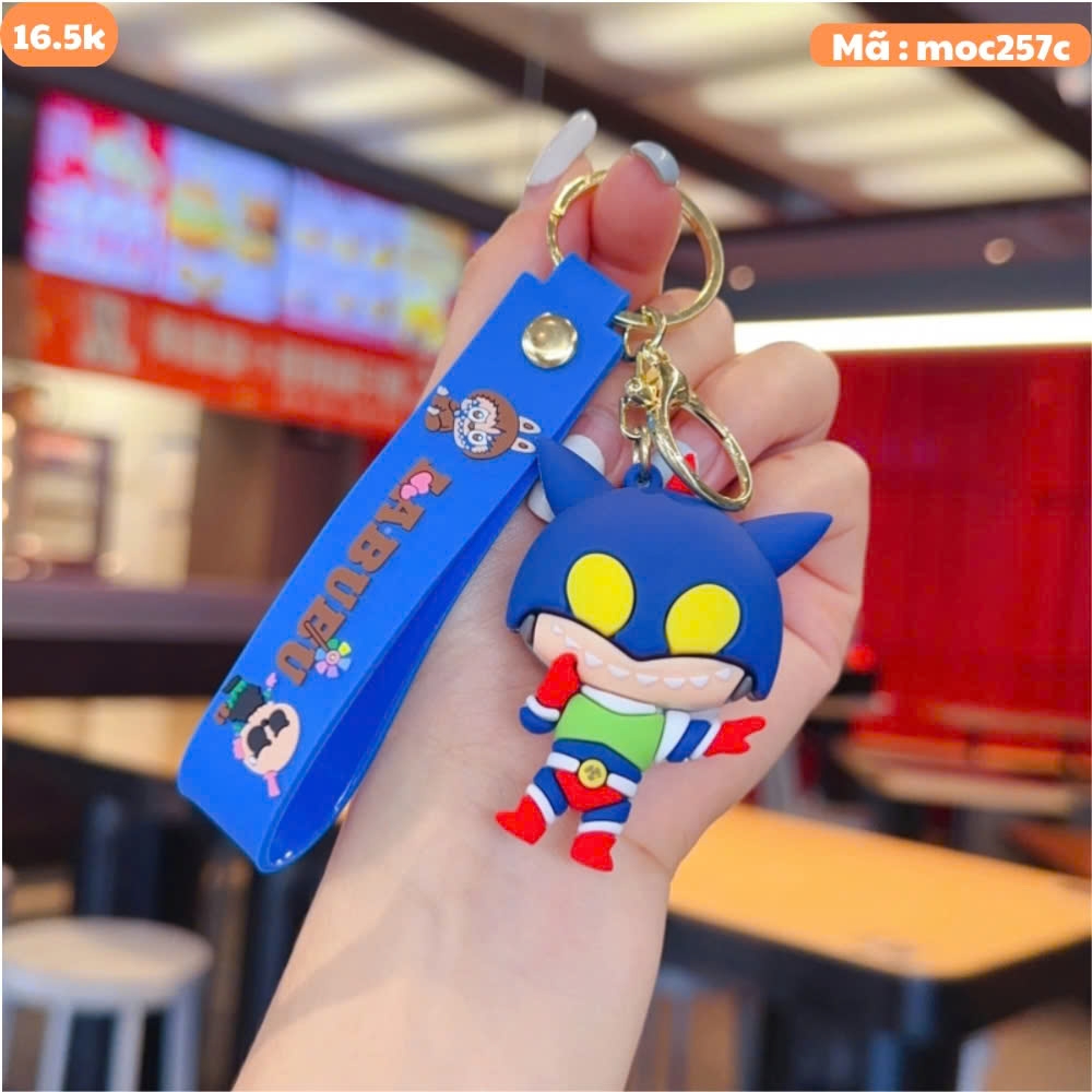 Móc Khóa labubu cosplay siêu nhân - Dây móc dài : 10cm - Mô Hình Cao : 6cm - Nặng : 50gram - No Box : bọc túi OPP K76-T5-S4