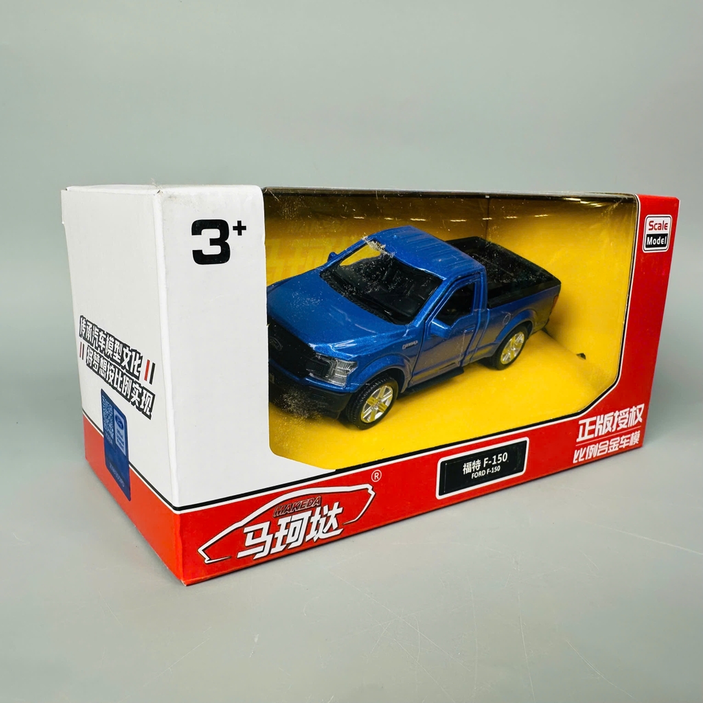 Mô Hình xe bán tải xanh tỉ lệ 1:32 Hợp kim có thể mở cửa - bánh sau chạy cót - Dài 13cm - rộng 5cm - cao 5cm - nặng : 300gram - FULL BOX : box màu SKU : oto444 - K70-T3-S2