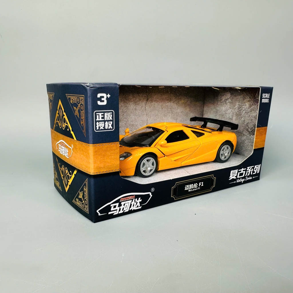 Mô Hình xe mclaren f1 cam tỉ lệ 1:32 Hợp kim có thể mở cửa - bánh sau chạy cót - Dài 12cm - rộng 5cm - cao 3cm - nặng : 300gram - FULL BOX : box màu SKU : oto446 - K70-T4-S4
